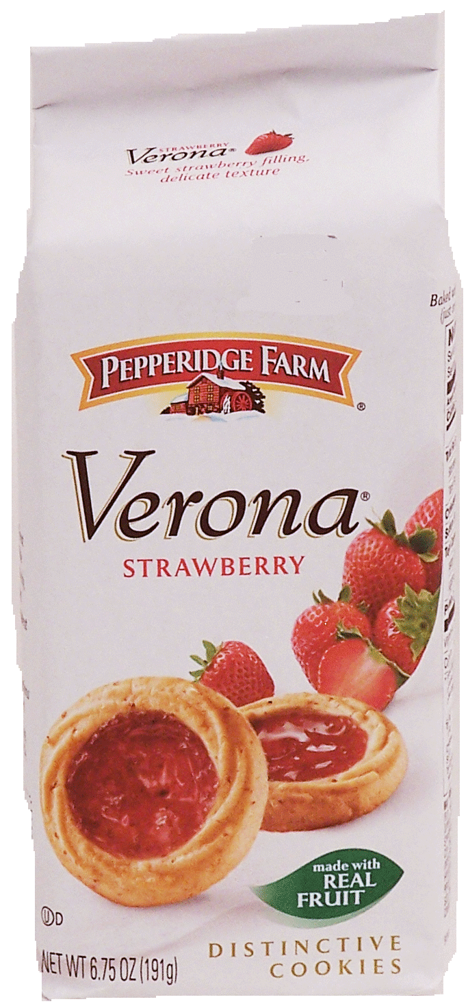 Pepperidge Farm Verona distinctive cookies, strawberry fruit filled Full-Size Picture